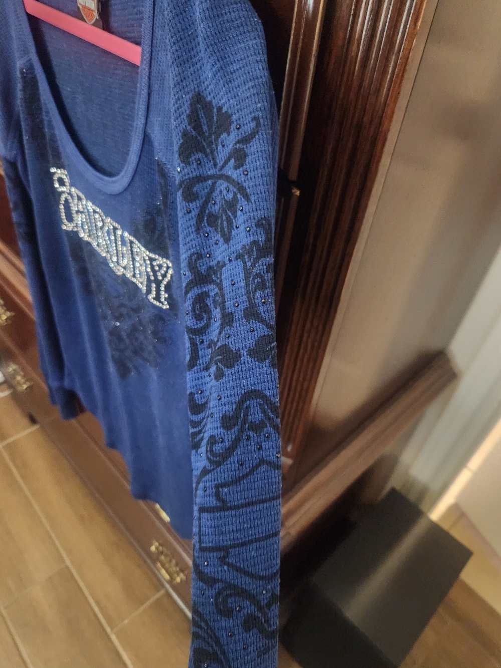 Harley-Davidson Navy And Black Top Size M No Tags.